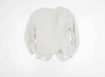 H&M Women's Ivory Blazer - Size 10, Regular Fit