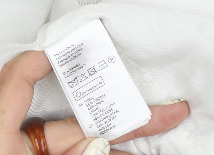 H&M Women's Ivory Blazer - Size 10, Regular Fit