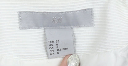 H&M Women's Ivory Blazer - Size 10, Regular Fit