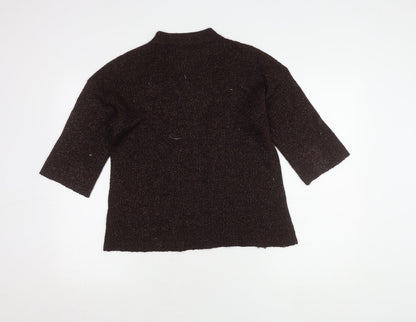 Womens UK Size 10 Warehouse Brown Pullover Jumper