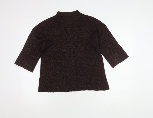 Womens UK Size 10 Warehouse Brown Pullover Jumper