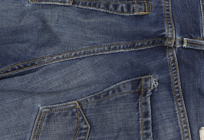 Replay Men's Blue Straight Jeans, Size 30, Distressed