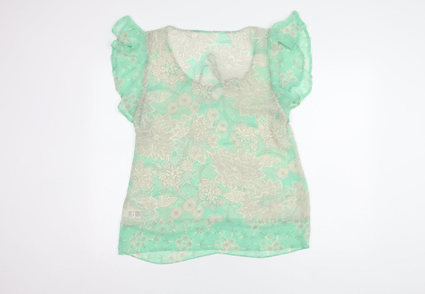 Womens UK Size 14 Marks and Spencer Green Camisole Blouse