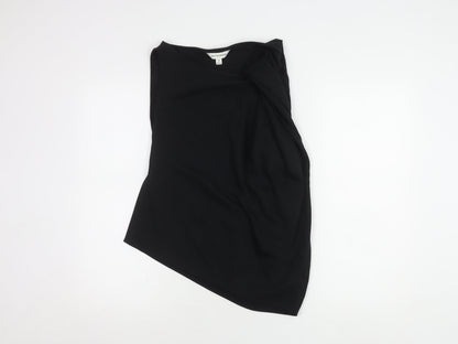 Womens UK Size 10 Marks and Spencer Black Tunic Blouse