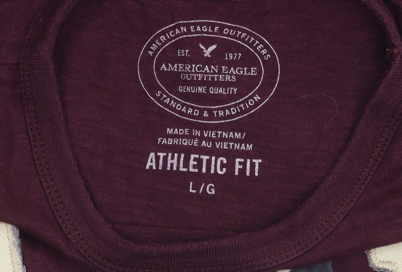 Mens UK Size L American Eagle Outfitters Red  T-Shirt