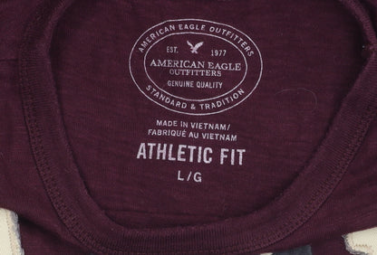 Mens UK Size L American Eagle Outfitters Red  T-Shirt