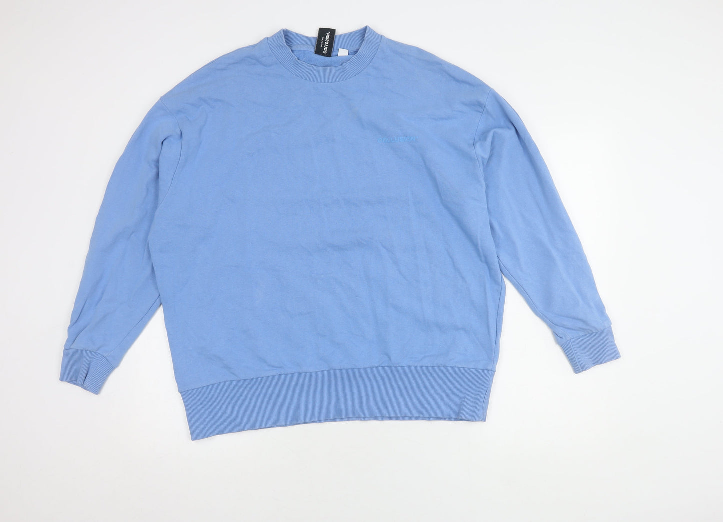 COLLUSION Women's Blue Pullover Sweatshirt Size 8