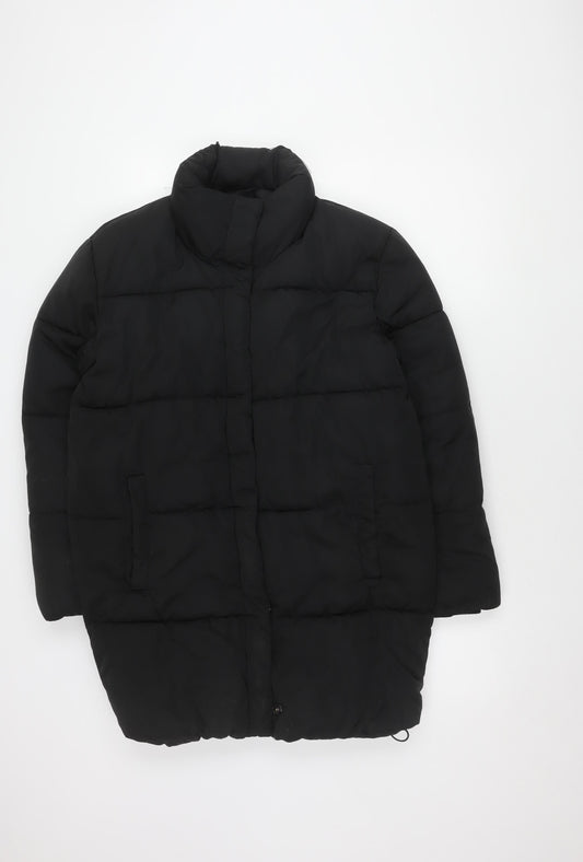 Hush Women's Black Puffer Jacket Size 8 Winter Coat