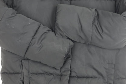 Womens UK Size 8 Hush Black Puffer Jacket