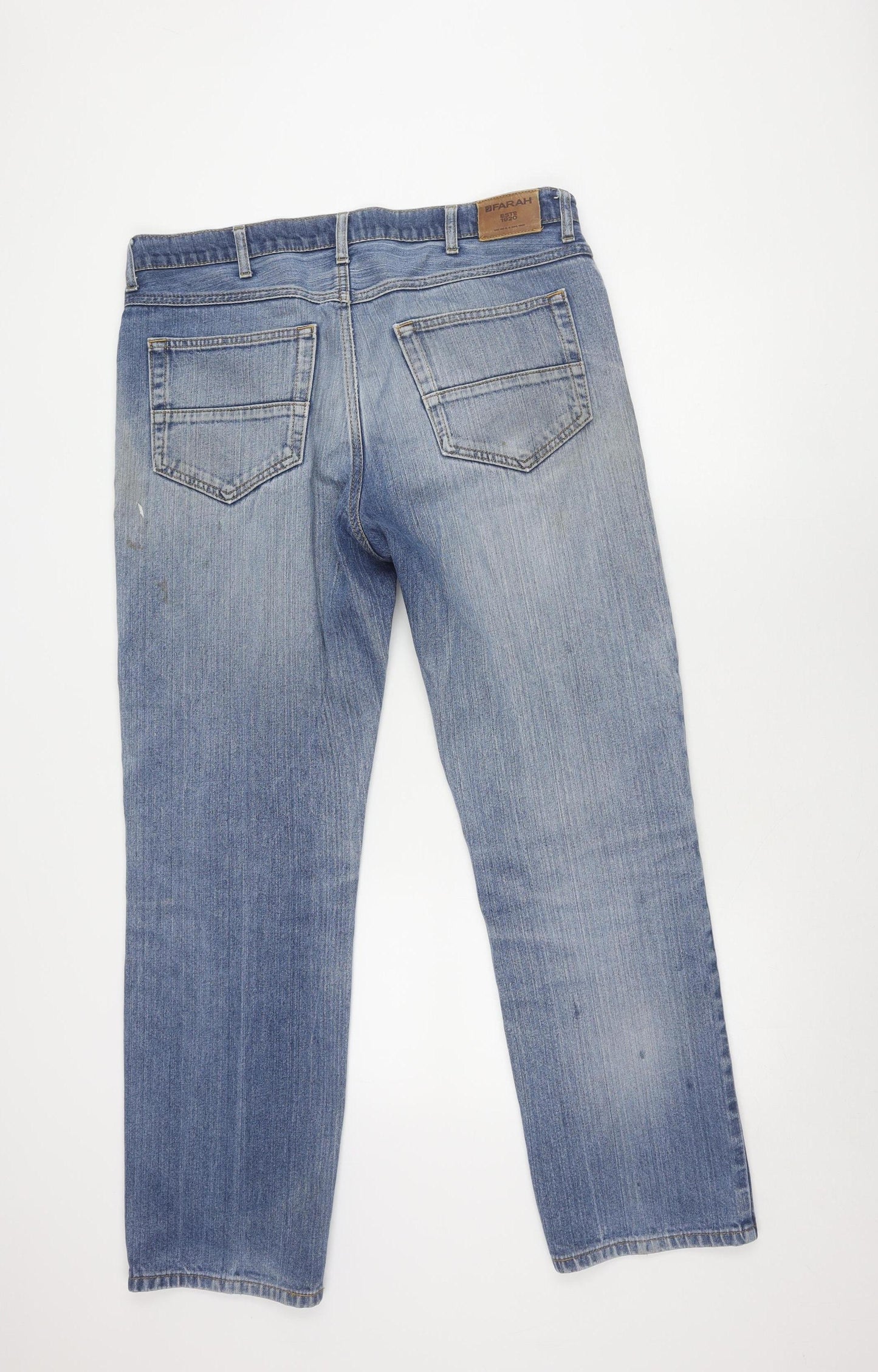 Farah Men's Blue Denim Jeans Size 36