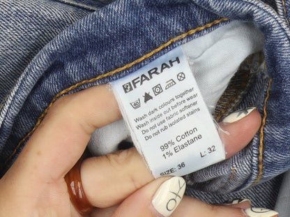 Farah Men's Blue Denim Jeans Size 36