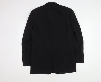 Next Men's Black Wool Blazer Jacket Size 36