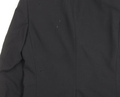 Next Men's Black Wool Blazer Jacket Size 36