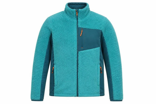 Front view of Alpine Pro unisex blue fleece jacket xs casual