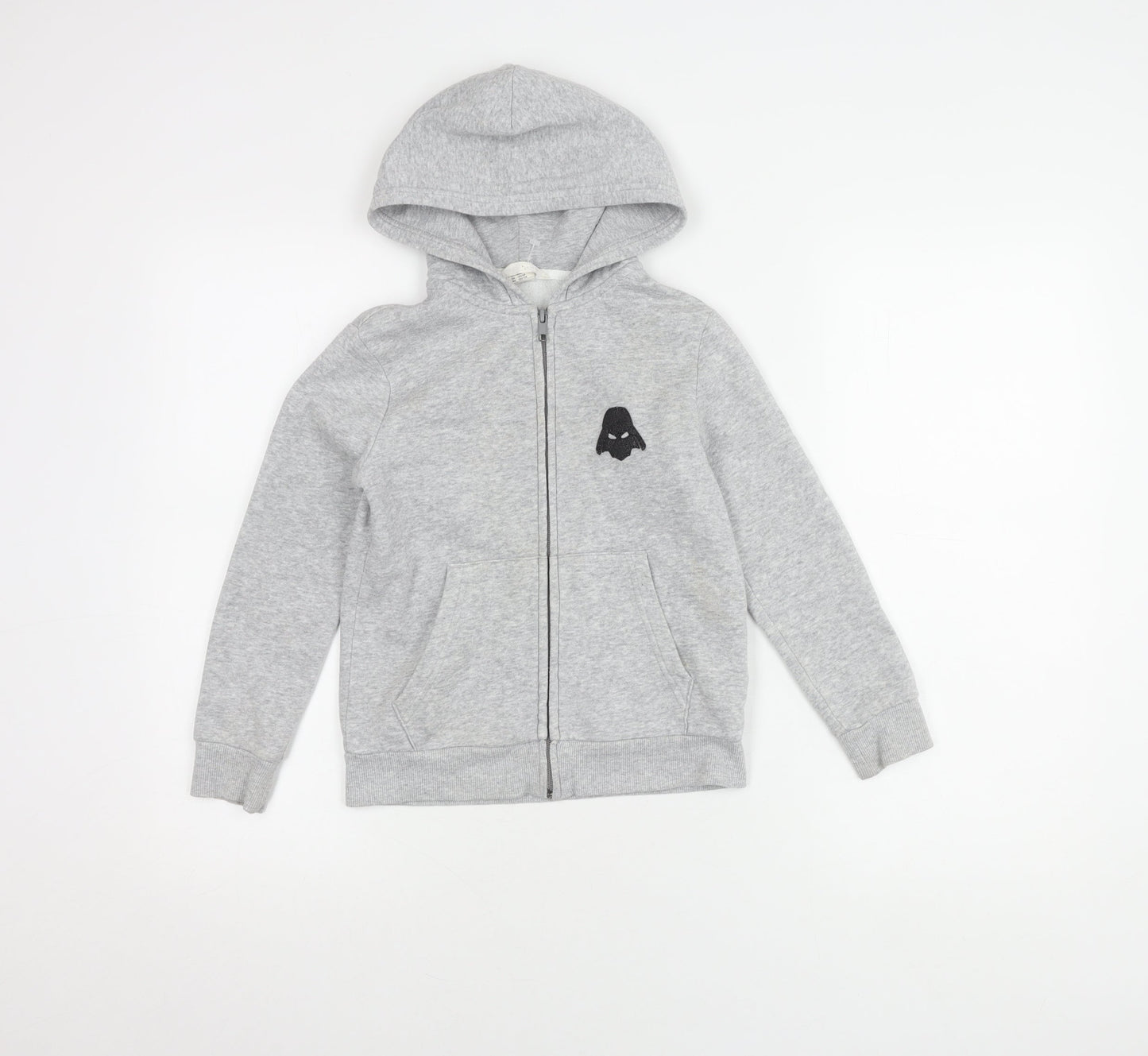 H&M Boys Grey Star Wars Hoodie Jacket 7-8 Years