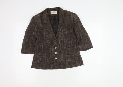 Minuet Women’s Brown Blazer Size 8 Classic Check