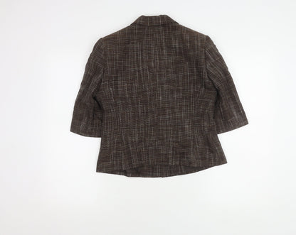 Minuet Women’s Brown Blazer Size 8 Classic Check