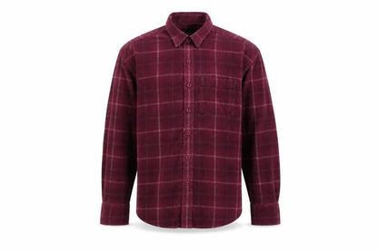Hutson Harbour Men's Red Plaid Long Sleeve Shirt S