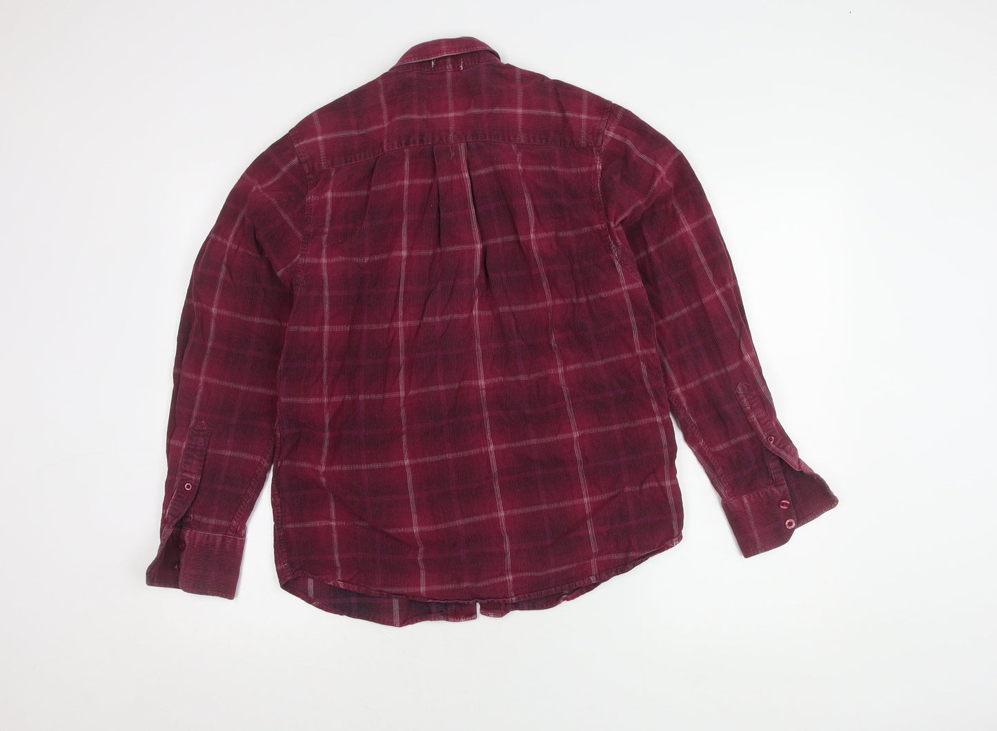 Hutson Harbour Men's Red Plaid Long Sleeve Shirt S