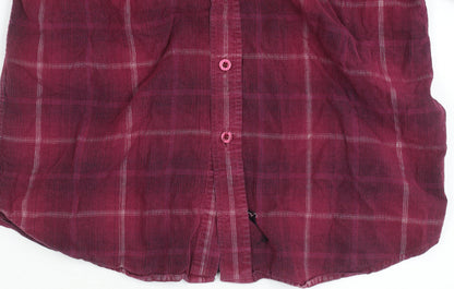 Hutson Harbour Men's Red Plaid Long Sleeve Shirt S