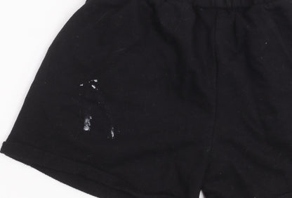 Disney Girls Black Mickey Mouse Shorts 11-12 Years
