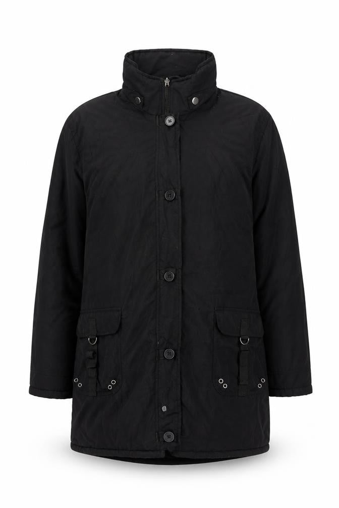 Womens UK Size 14 NEXT Black Anorak Coat