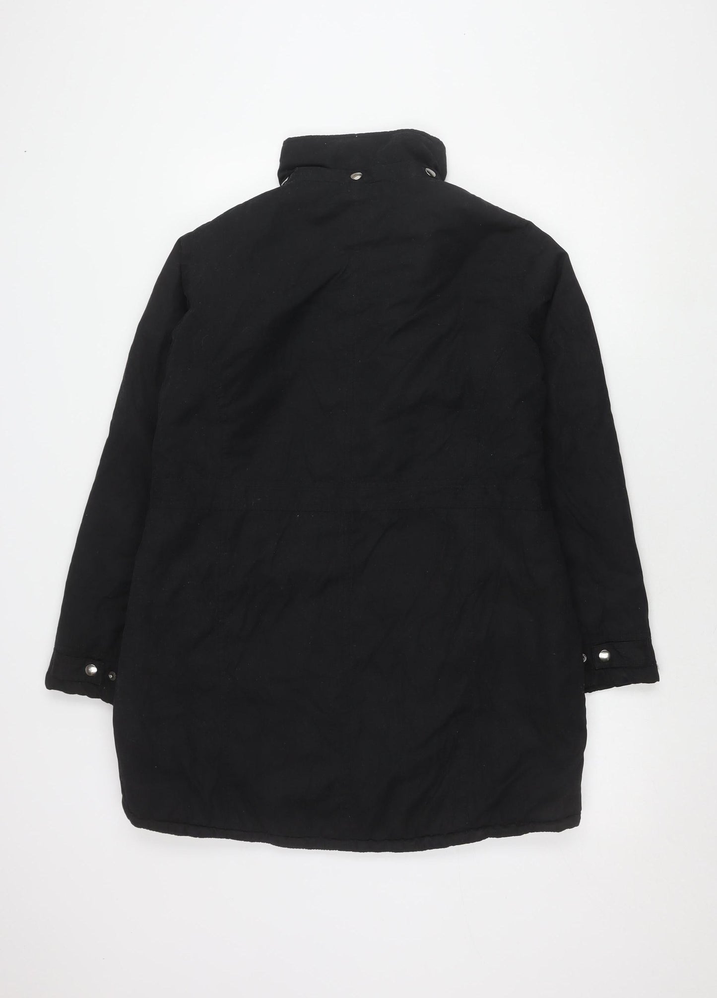 Womens UK Size 14 NEXT Black Anorak Coat