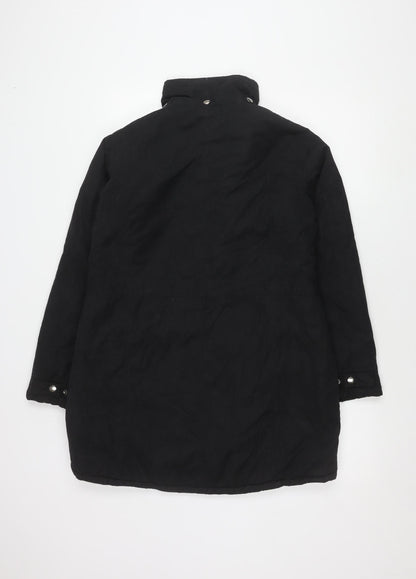 Womens UK Size 14 NEXT Black Anorak Coat