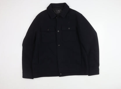 Mens UK Size XL Marks and Spencer Black Basic Jacket