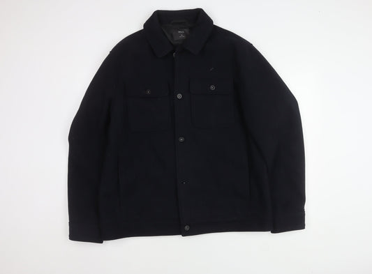 Mens UK Size XL Marks and Spencer Black Basic Jacket