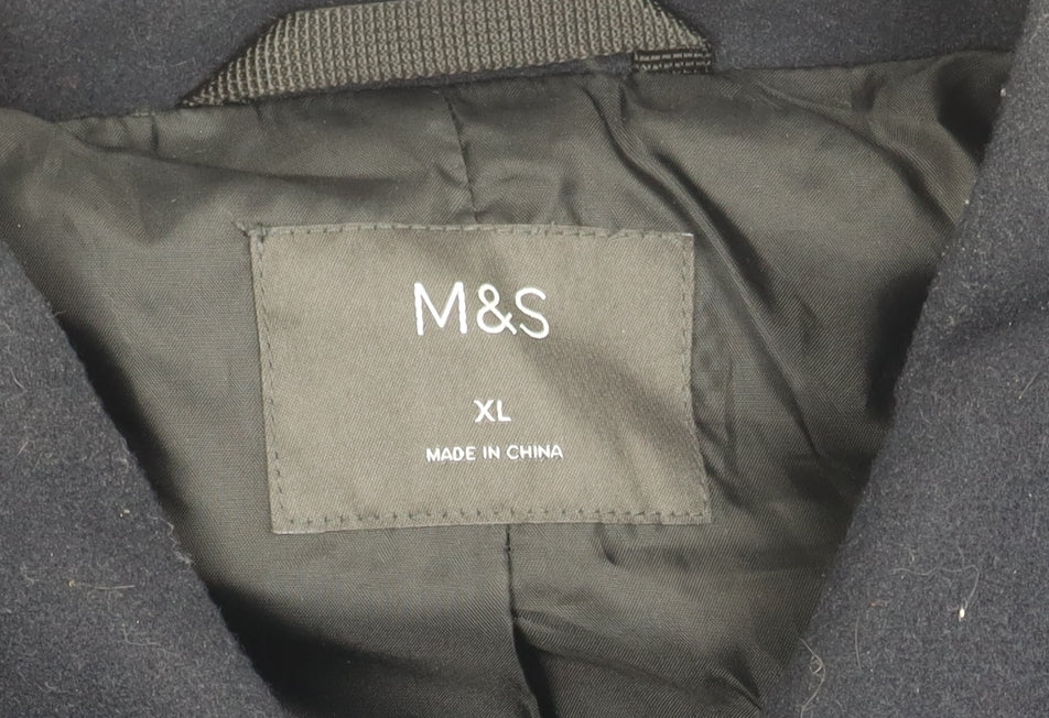 Mens UK Size XL Marks and Spencer Black Basic Jacket