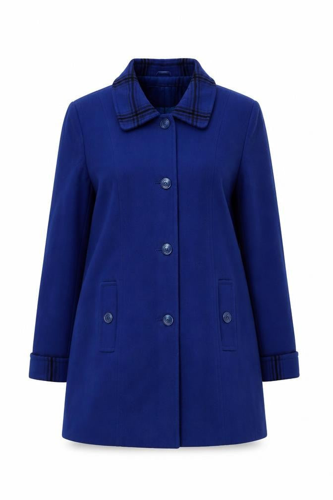 Womens UK Size 14 Julipa Blue Pea Coat