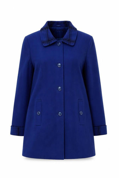 Womens UK Size 14 Julipa Blue Pea Coat