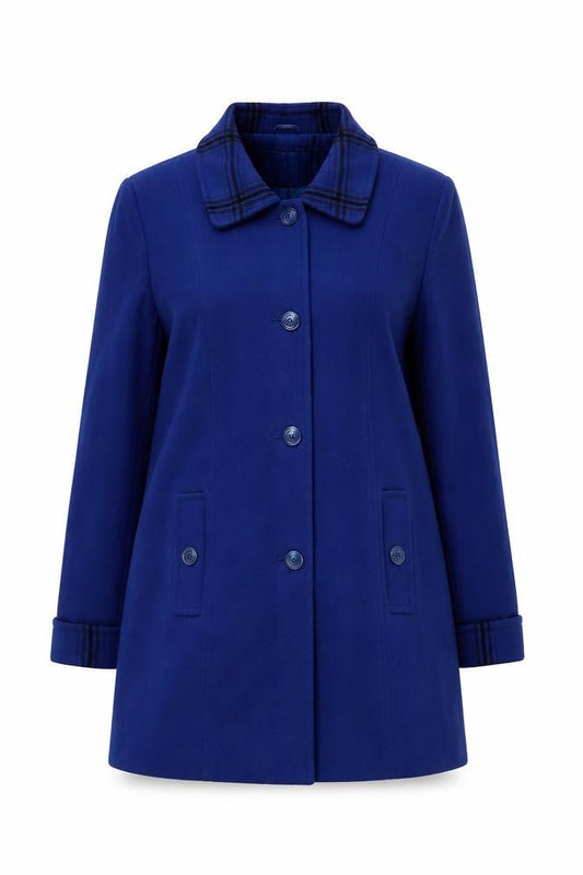 Womens UK Size 14 Julipa Blue Pea Coat
