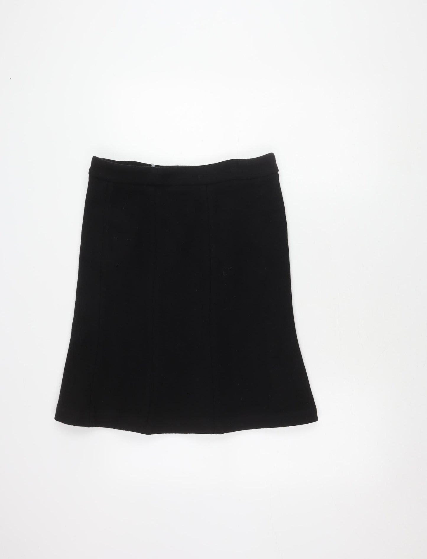H&M Women’s Black Pencil Skirt, Size 8, Button Detail