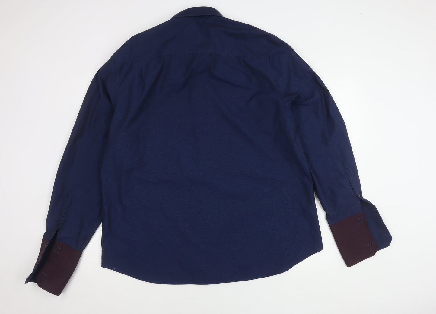 Mens UK Collar Size 18 NEXT Smart Blue  Dress Shirt