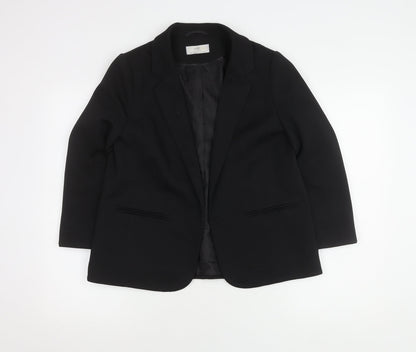 Wallis Women Black Petite Blazer UK 12 Business Jacket