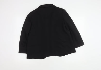 Wallis Women Black Petite Blazer UK 12 Business Jacket