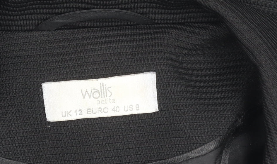 Wallis Women Black Petite Blazer UK 12 Business Jacket