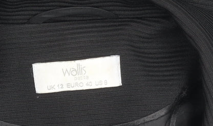 Wallis Women Black Petite Blazer UK 12 Business Jacket