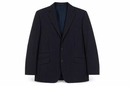 John Lewis Men's Blue Striped Blazer 40R Regular Fit