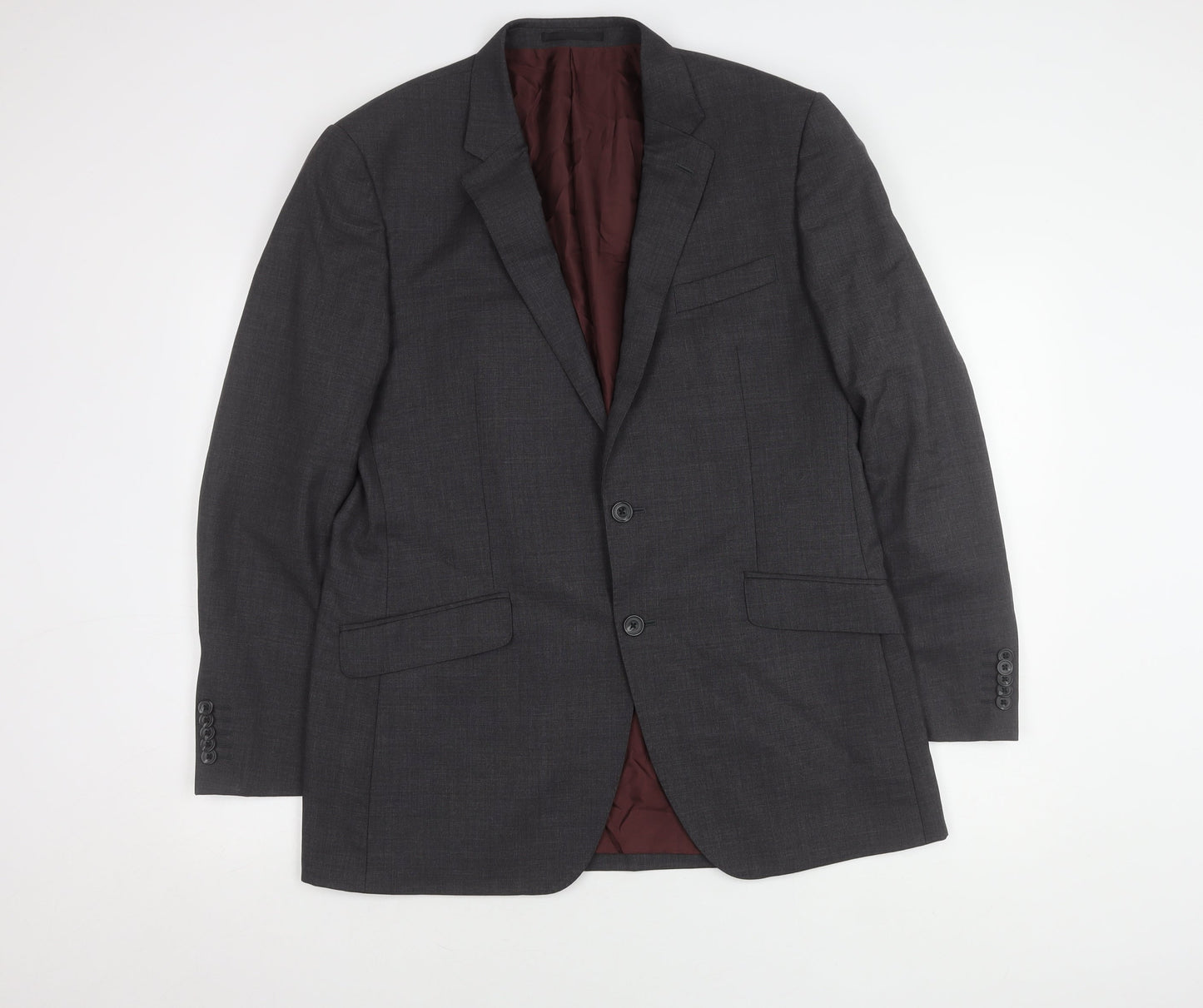T.M. Lewin Men's Grey Suit Jacket, 42 R