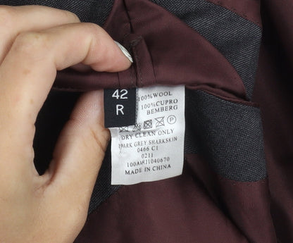 T.M. Lewin Men's Grey Suit Jacket, 42 R