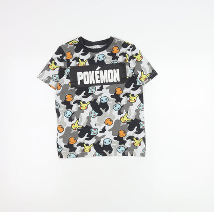 Pokémon Boys Multicoloured Graphic T-Shirt, Size 4 Years, Short Sleeve