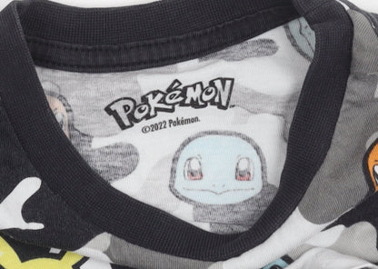 Pokémon Boys Multicoloured Graphic T-Shirt, Size 4 Years, Short Sleeve