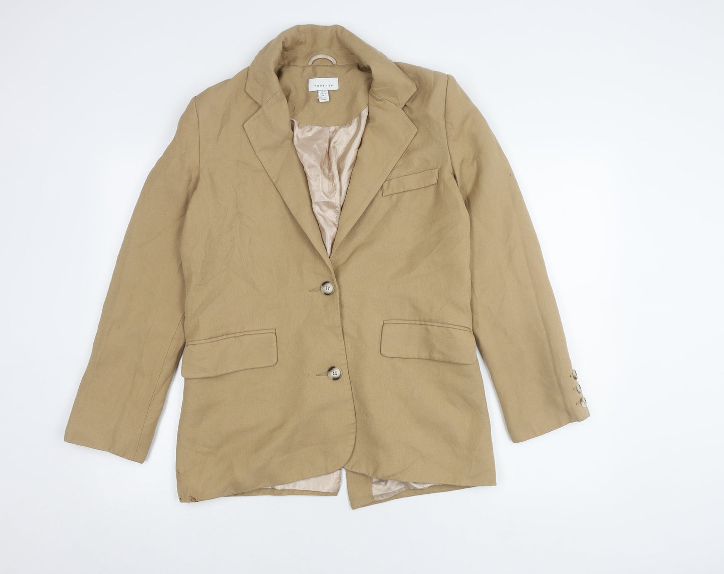 Topshop Beige Women's Blazer Size 6
