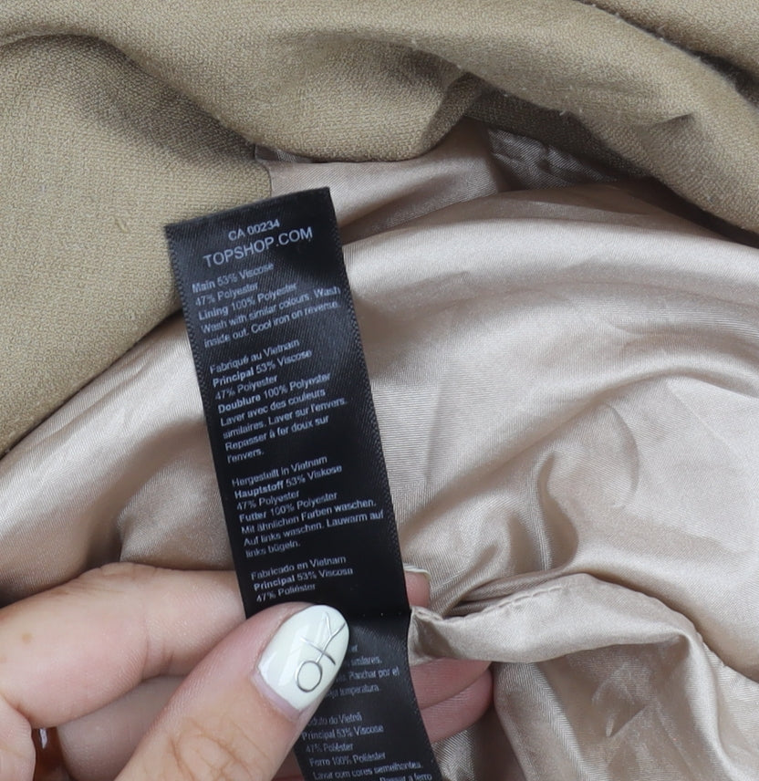 Topshop Beige Women's Blazer Size 6