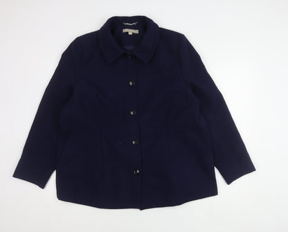 Womens UK Size 20 Anthology Blue Basic Jacket