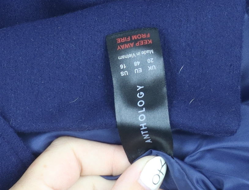 Womens UK Size 20 Anthology Blue Basic Jacket