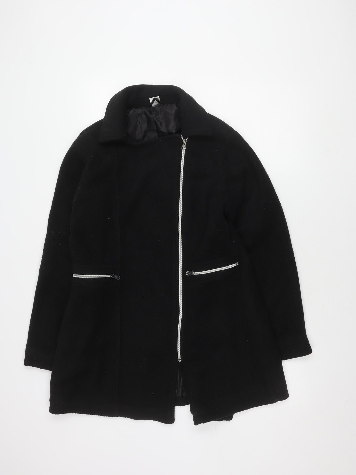 Womens UK Size 10 La Redoute Black Full Zip
